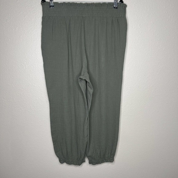 Grace Karin Olive Green High Rise Tapered Stretch Pull On Pants Plus Sz 2XL - Picture 10 of 11